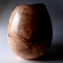 Load image into Gallery viewer, Spalted beech vase with copper inlays
