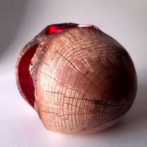 Ash form with pink metal leaf