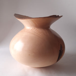 Wide rimed sycamore vase