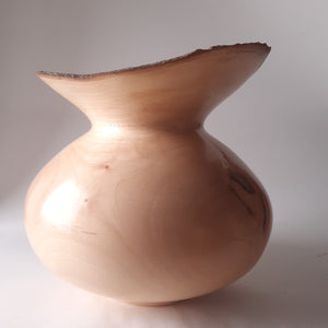 Wide rimed sycamore vase