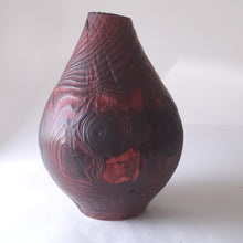 Load image into Gallery viewer, Red scorched pine vase
