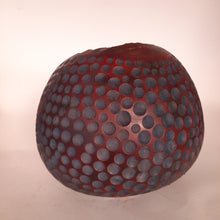 Load image into Gallery viewer, Red and blue textured lime bowl
