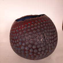 Load image into Gallery viewer, Red and blue textured lime bowl
