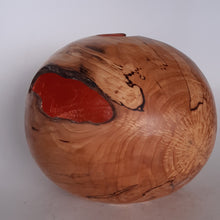 Load image into Gallery viewer, Alder hollow form with copper leaf
