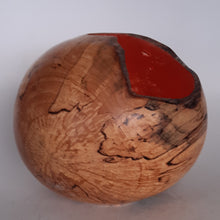 Load image into Gallery viewer, Alder hollow form with copper leaf
