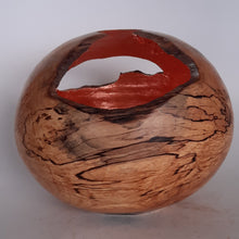 Load image into Gallery viewer, Alder hollow form with copper leaf
